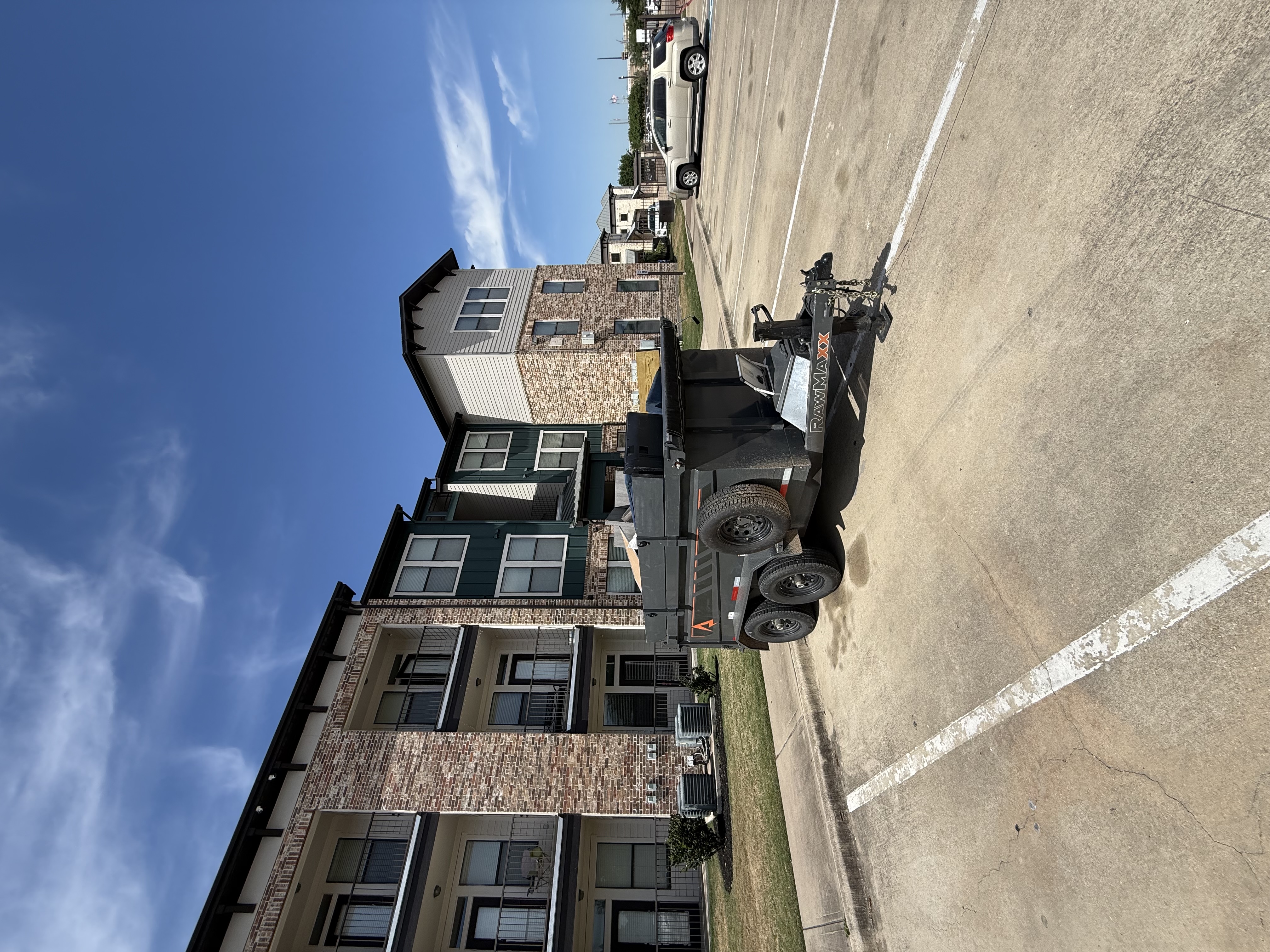 Daw's Junk Solutions truck and trailer — Pearland TX service area